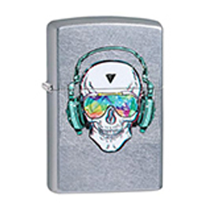Zippo #29855 Skull Headphone