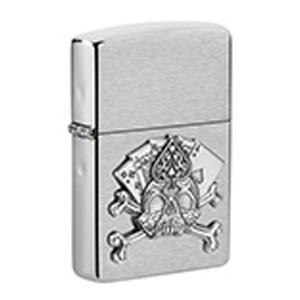 Zippo #49293 Card Skull Emblem