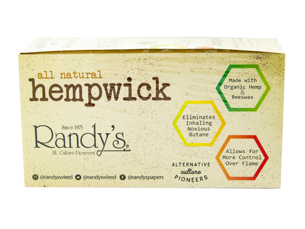 Randy's Hemp Wick 100ft 6ct