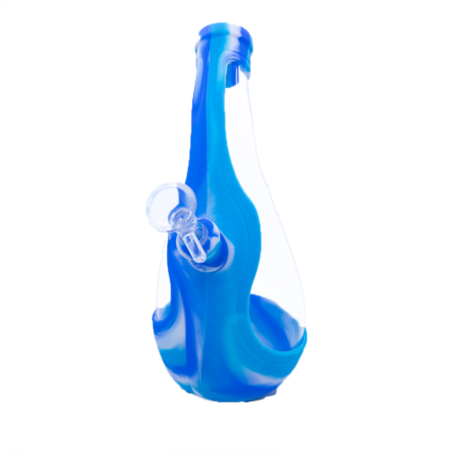 9" MASSIVE TEARDROP SILICONE/GLASS