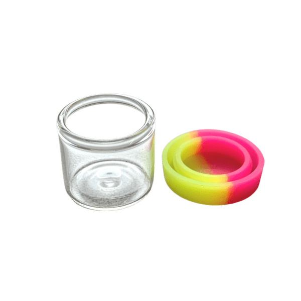 6 mL Glass Silicone Push Top