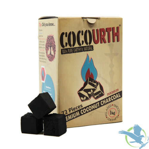 CocoUrth Premium Coconut Charcoal 72 Piece