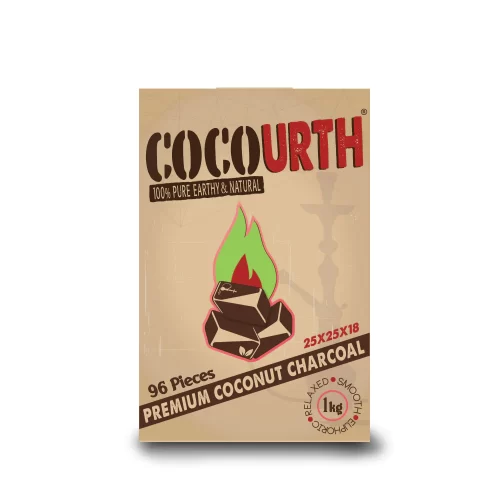 Cocourth Premium Coconut Charcoal 96 Pieces
