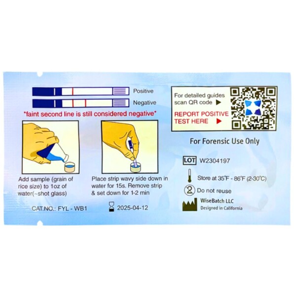 Fentanyl Test Strips by WiseBatch Harm Reduction 24PK - Image 5