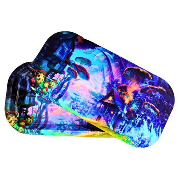 3D MAGNET TOP TRAY SMALL (PSYCHEDELIC SPACE HOUSE) 4" X 8" - Image 2