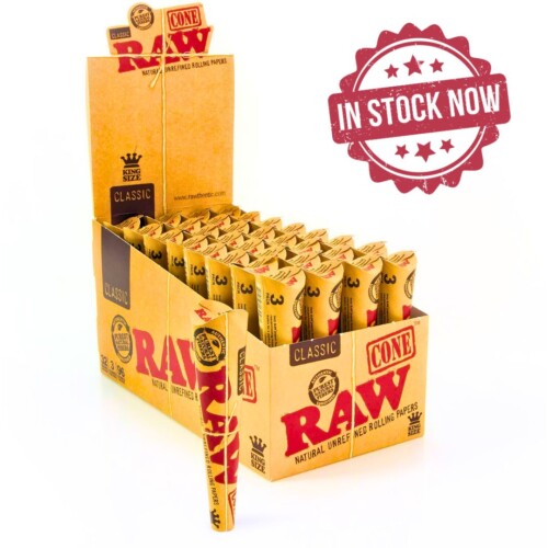 RAW CLASSIC KING SIZE CONES (32 PACKS / 3 KING SIZED CONES PER PACK)