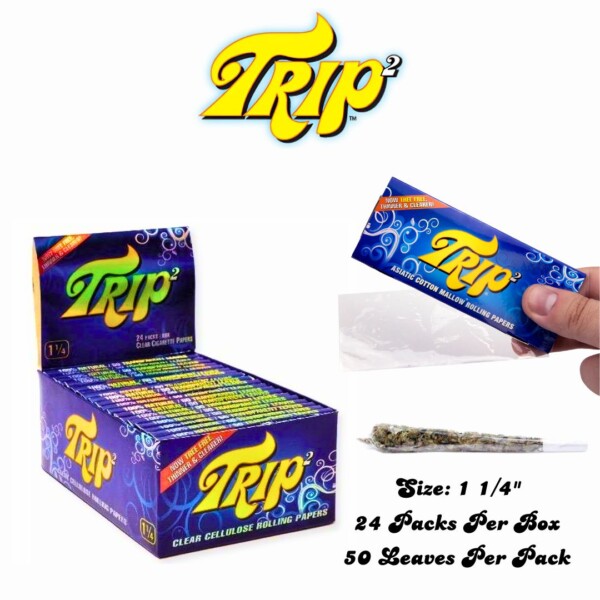Trip2 Clear Rolling Papers 1 1/4 - Image 3