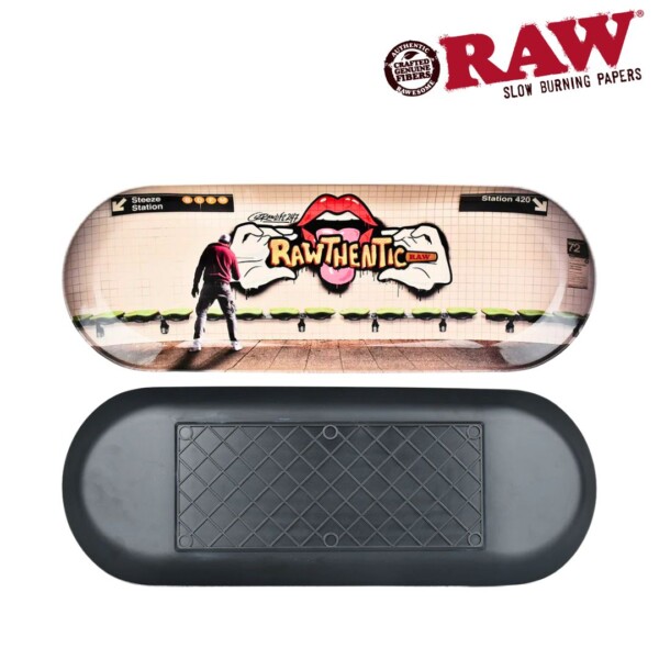 RAW Graffiti Deck Skateboard Rolling Tray - Image 2