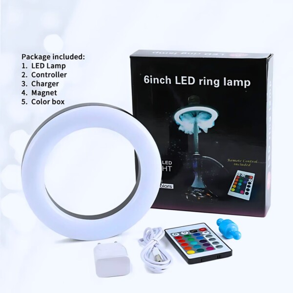 HOOKAH LED RING LAMP 6" - Image 3
