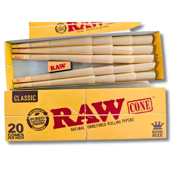 RAW Cones King Size (12 Packs 20 Cones Per Pack) - Image 3