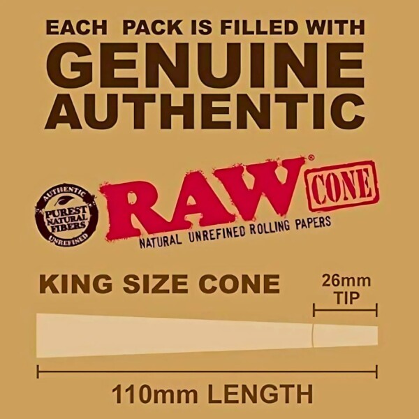 RAW CLASSIC KING SIZE BACKROLLED CONE 75CT MINI TOWER - Image 4