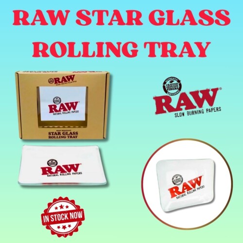RAW Star Glass Rolling Tray
