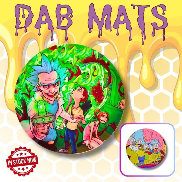 ROUND MEDIUM SIL DAB MAT (VARIOUS DESIGNS)