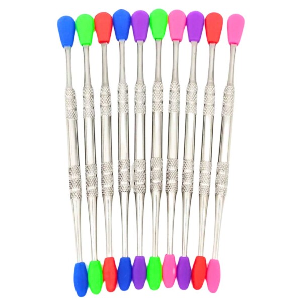 SILICONE TIP DABBER SILVER (VARIOUS TIP COLORS) - Image 3