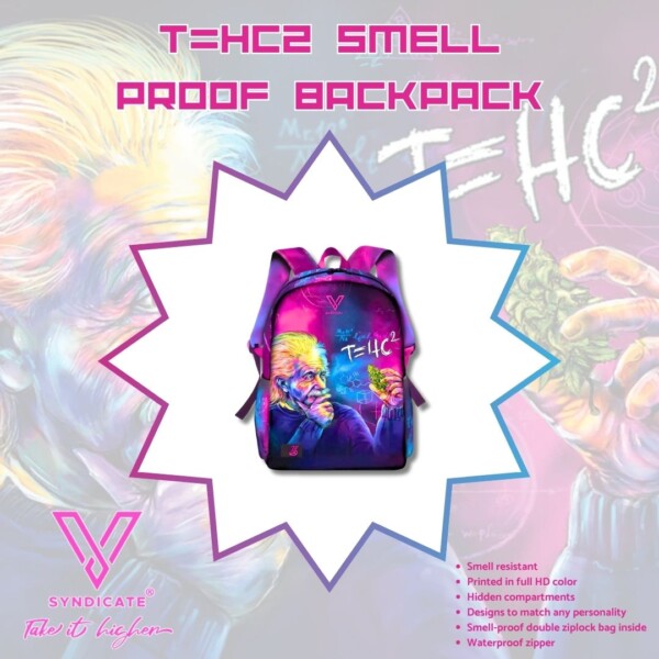 T=HC2 SMELL PROOF BACKPACK (PURPLE)