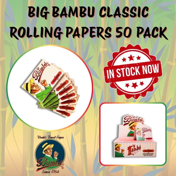 BIG BAMBU CLASSIC ROLLING PAPERS 50 BOOKLETS