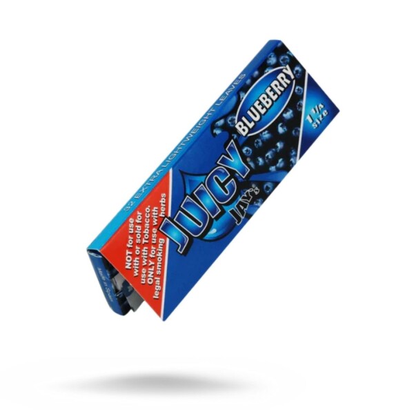 JUICY JAY'S FLAVORED PAPERS BLUEBERRY 1 1/4 SIZE - Image 3