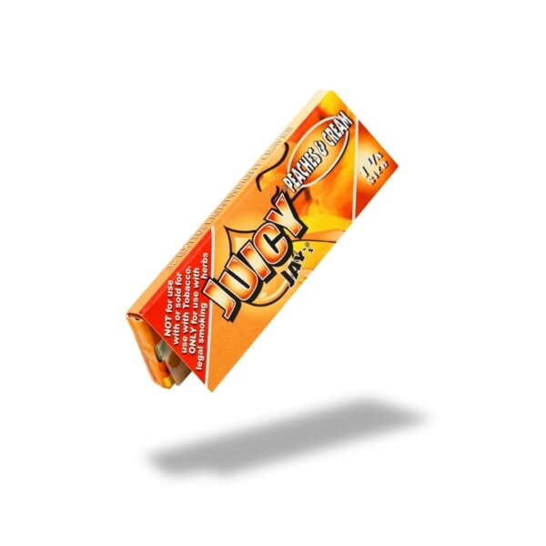 JUICY JAY'S FLAVORED PAPERS PEACHES & CREAM 1 1/4 SIZE - Image 3