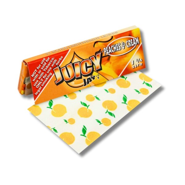 JUICY JAY'S FLAVORED PAPERS PEACHES & CREAM 1 1/4 SIZE - Image 4
