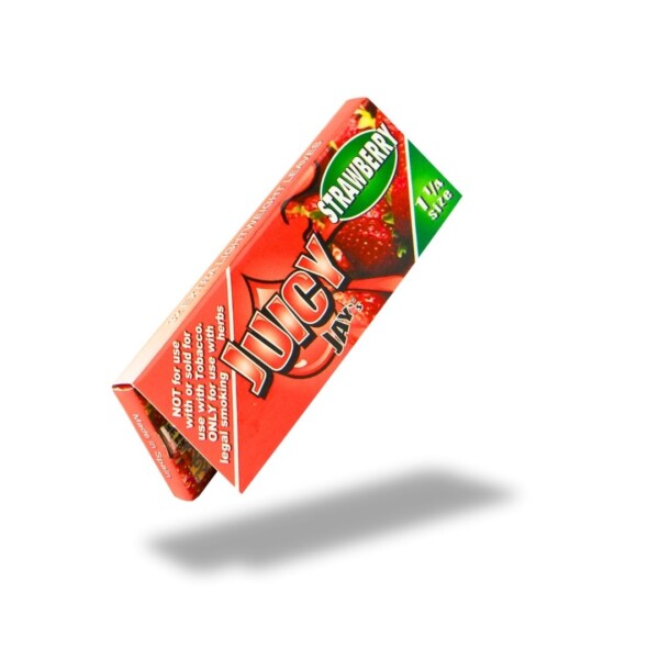 JUICY JAY'S FLAVORED PAPERS STRAWBERRY 1 1/4 SIZE - Image 3