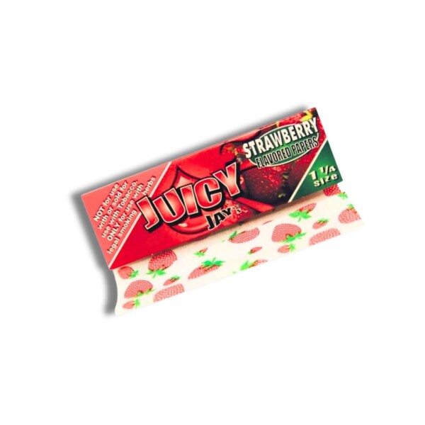 JUICY JAY'S FLAVORED PAPERS STRAWBERRY 1 1/4 SIZE - Image 4