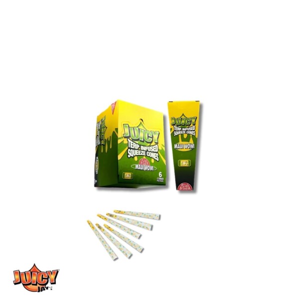 JUICY TERP INFUSED SQUEEZE CONES 1 1/4 SIZE 30 PACK MAUI WOWI - Image 2