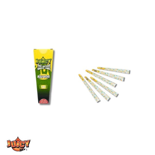 JUICY TERP INFUSED SQUEEZE CONES 1 1/4 SIZE 30 PACK MAUI WOWI - Image 3