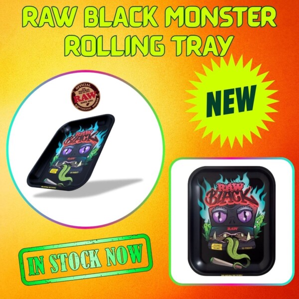Raw Black Monster Rolling Tray